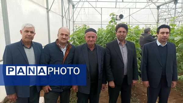 بازدید از گلخانه نمونه خسروشاه در هفته بسیج