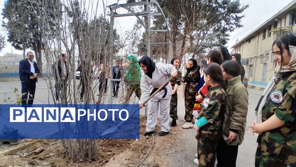 دختران ورزشکار ملاردی با کاشت نهال، آینده‌ای سبزتر برای زمین رقم می‌زنند