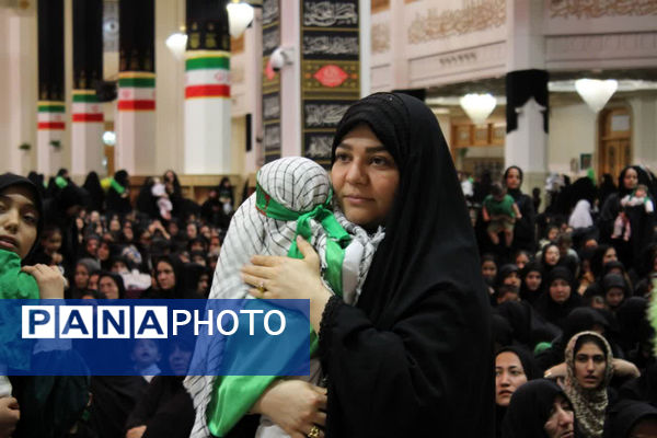 گهواره‌های عاشورایی و لالایی مادران همنوا با کودکان شهید