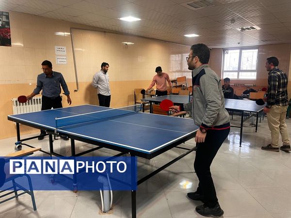 رقابت ورزشی تنیس روی میز فرهنگیان در نوخندان