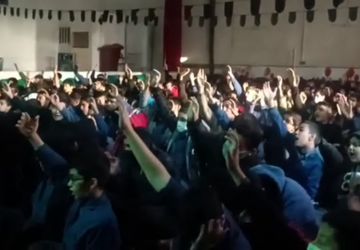 مراسم عزاداری شهادت حضرت فاطمه (س) در دبیرستان شاهد علامه طباطبایی ناحیه دو شهرری 