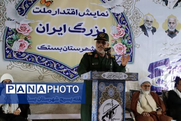 همایش اقتدار بسیجیان شهرستان بستک