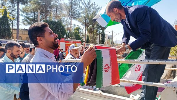 حضور پرشور مردم کهگیلویه و بویراحمد در راهپیمایی «بشارت نصر» در حمایت از مقاومت اسلامی