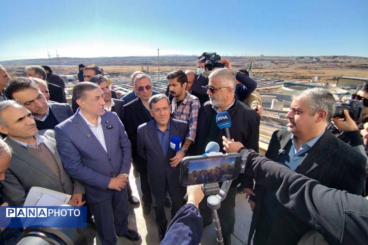 بازدید معاون اجرایی رئیس‌جمهور از طرح فاضلاب پرند