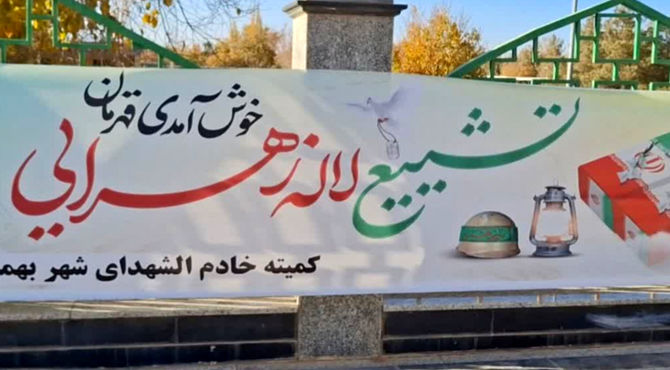 عطر مردانگی و ایثار ؛استقبال از لاله زهرایی در شهر بهمن