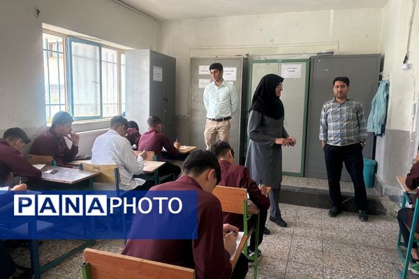 نظارت و ارزیابی مسئولین از  آمادگی و امکانات حوزه‌های امتحانات نهایی در ملارد  