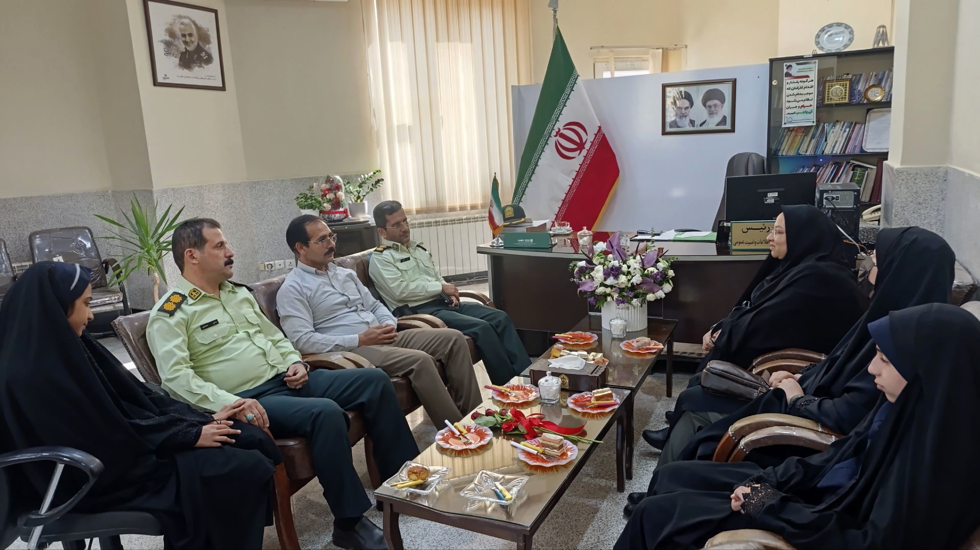 دیدار صمیمانه با پرسنل خدوم نیروی انتظامی نیشابور