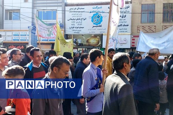 راهپیمایی روز ۱۳ آبان در شهرستان سملقان