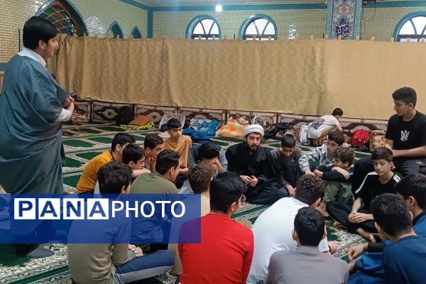 مراسم پرشور اعتکاف دانش‌آموزی در فریدونکنار