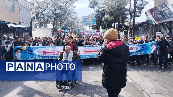 راهپیمایی یوم الله ۲۲ بهمن ماه در شهرستان خلیل‌آباد