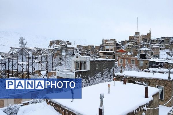 بارش باران و برف در شهر زیبای بار و شادی مردم از نزول رحمت الهی