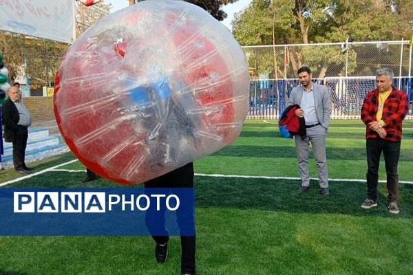 افتتاح زمین چمن اردوگاه شهید هاشمی‌نژاد مشهد