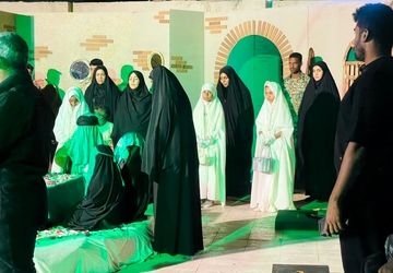 عطر فاطمی در سراسر شهرستان میناب پیچید