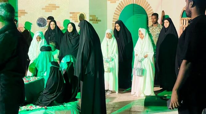 عطر فاطمی در سراسر شهرستان میناب پیچید