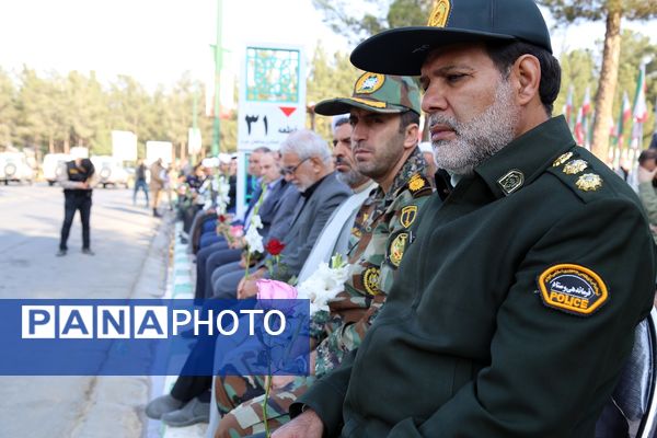 آیین استقبال از پیکرهای مطهر شهدای گمنام در بهشت معصومه(س)