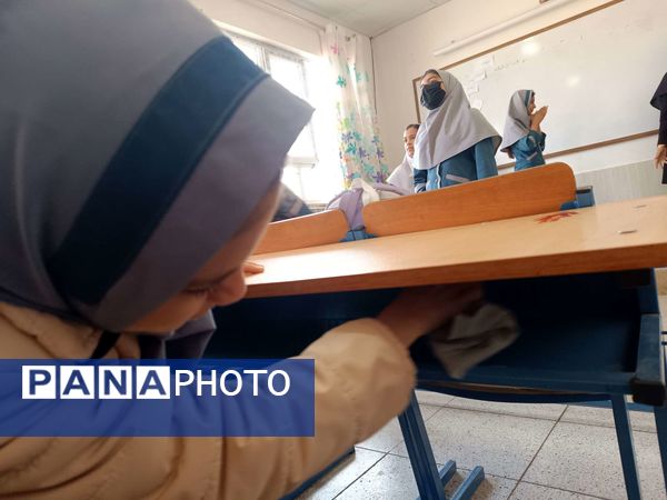 خانه تکانی آموزشگاه زهرا عبدالهیان به مناسبت فرارسیدن عید نوروز 