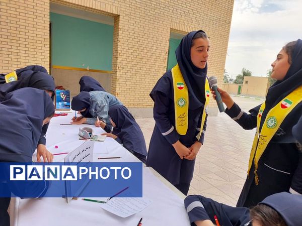 برگزاری آیین نمادین بیست‌وششمین پرسش مهر ریاست جمهوری در آموزشگاه نمونه حضرت زینب (س)