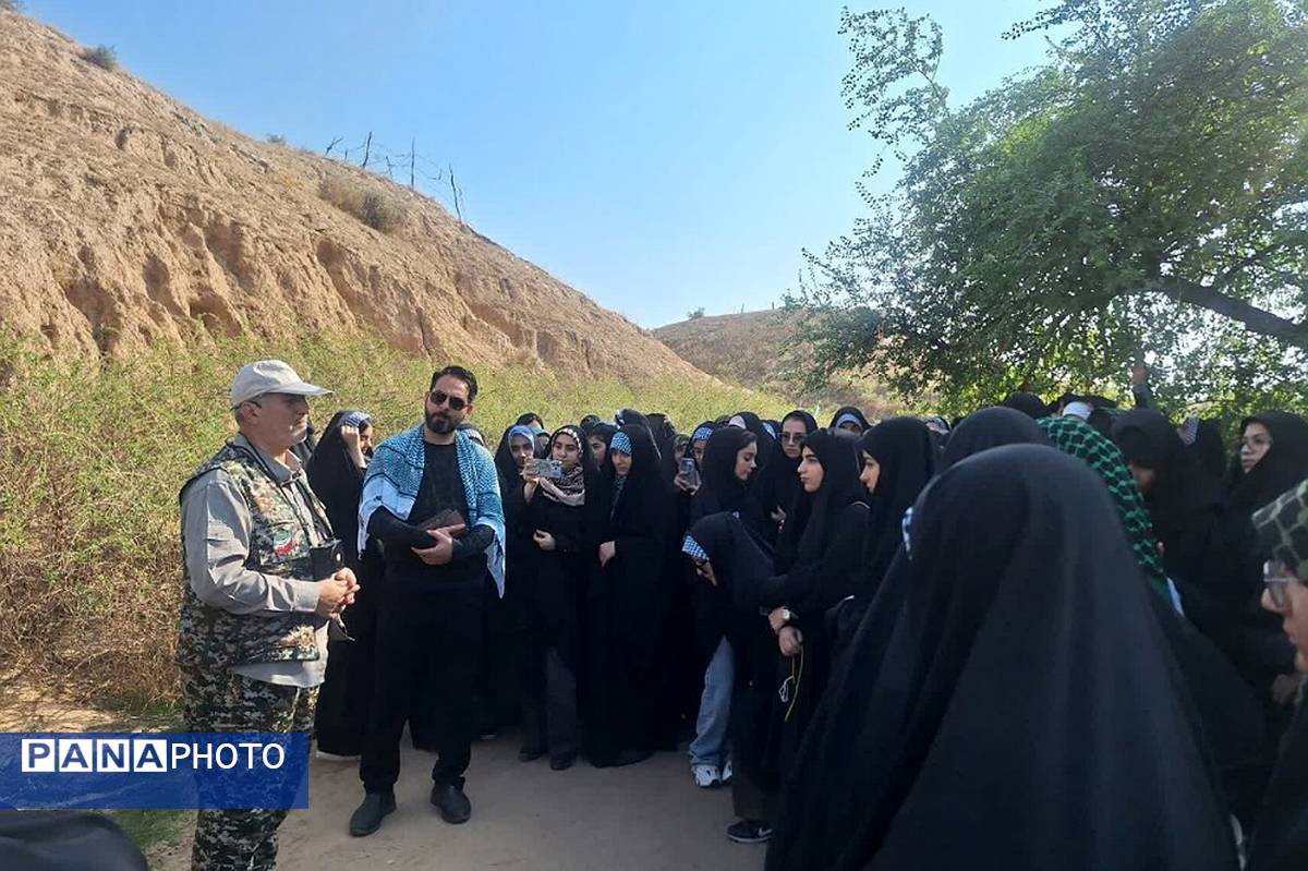 حضور دانش‌آموزان بسیجی ناحیه 2 شهرری در اردوی راهیان نور 