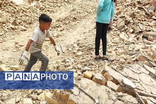 مغان روستایی  زلزله زده و غریب  بدون خبرنگار در کاشمر