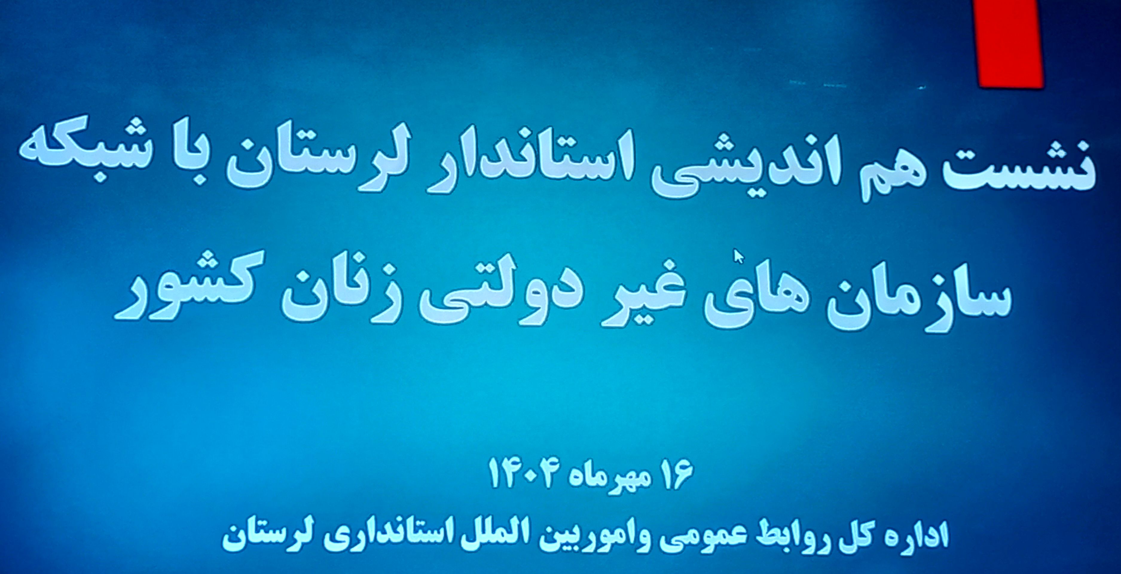 «سید سعید شاهرخی با سازمان‌های زنان لرستان هم‌اندیشی کرد»

