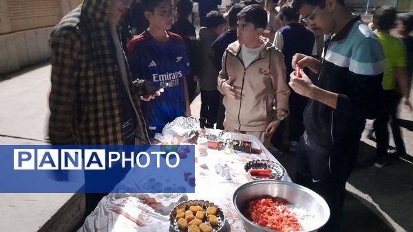 برپایی اردوی شبانه مقاومت در دبیرستان شهید بهشتی