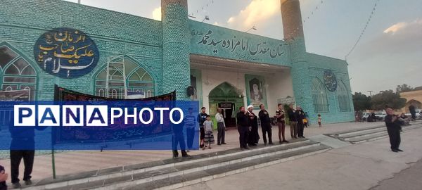 برگزاری مراسم تشییع نمادین پیکر امام رضا(ع)در امامزاده سید محمد(ع) کاشمر
