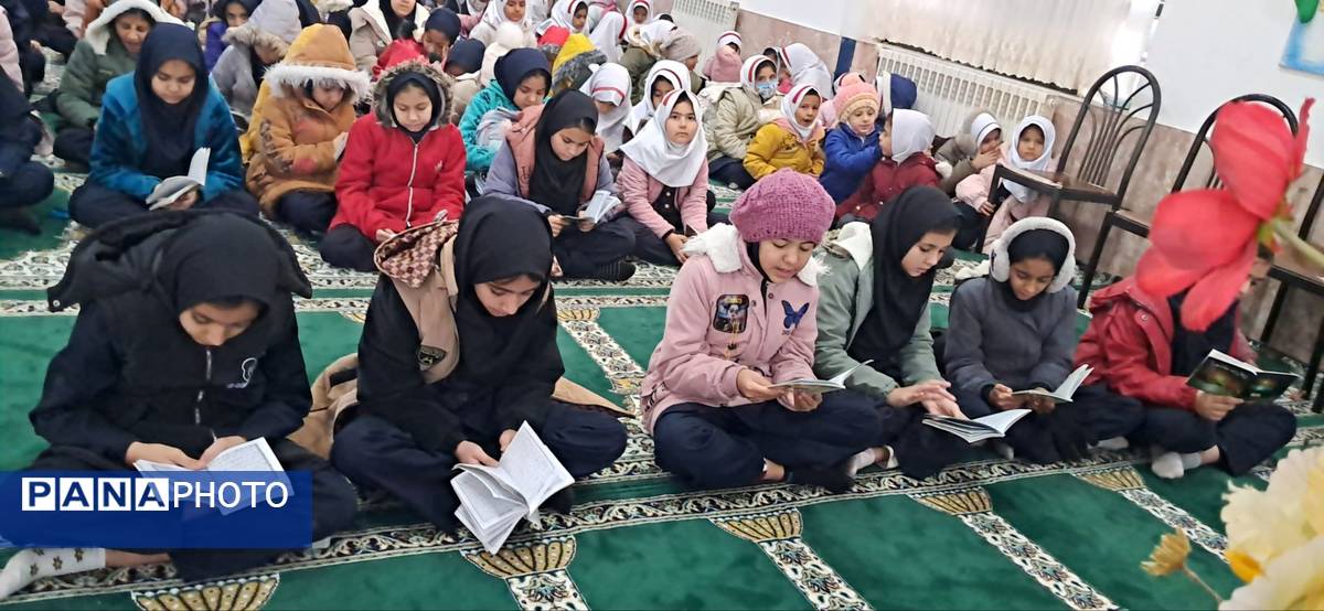 قرائت دعای توسل در آموزشگاه شهید رزمی خلیل آباد 