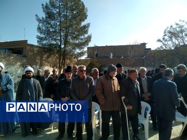 مراسم وداع با شهید گمنام در دبیرستان مرحوم صفری شهرستان خلیل‌آباد 