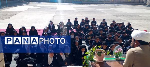 مراسم سوگواری شهادت حضرت فاطمه  زهرا  (س) در مدرسه صغری عبداللهیان خلیل آباد