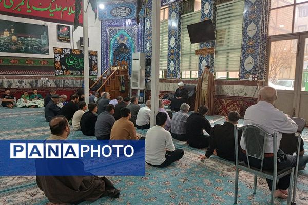 مراسم معنوی اعتکاف در مسجد اعظم حضرت ابوالفضل (ع) بهارستان دو