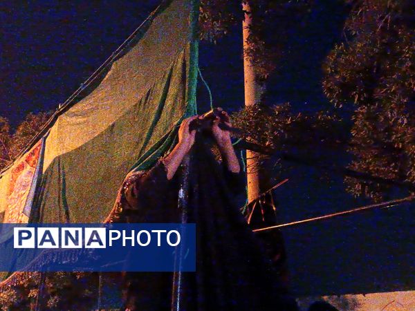 گذری بر آماده سازی موکب های راهپیمایی جاماندگان اربعین نیشابور 