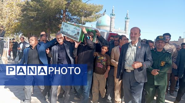 مراسم تشییع پیکر شهید گمنام  در شهرستان کاشمر 