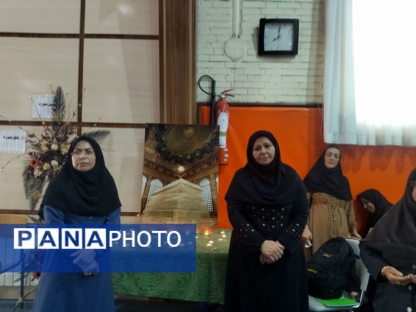 حضور خادمین حرم مطهر امام رضا (ع) در دبیرستان نمونه محبوبه محبی نیشابور 