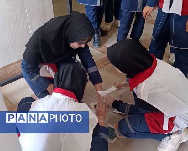 مانور زلزله در مدرسه مرحوم عباسی ملکان