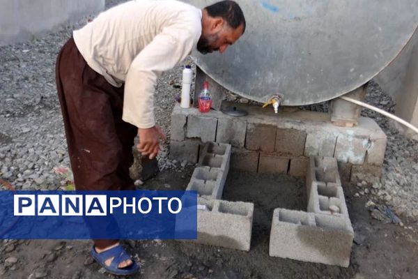 خدمت‌رسانی گروه جهادی ایثارگران بوشهر در بشاگرد