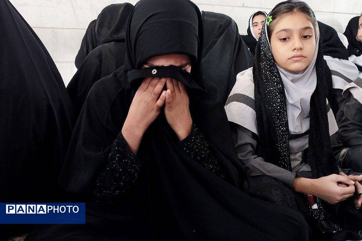 مراسم سوگواری ایام فاطمیه در دبستان موسی‌بن‌جعفر(ع) بهارستان‌دو