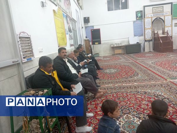 مراسم پرفیض نماز جماعت و دعای کمیل در روستای مهدی آباد خلیل آباد 