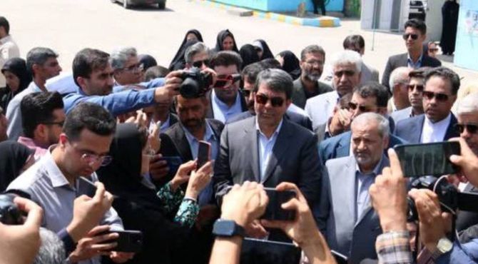 کلنگ‌زنی احداث دبستان دخترانه ۱۲ کلاسه شاهد جیرفت از سوی وزیر آموزش و پرورش