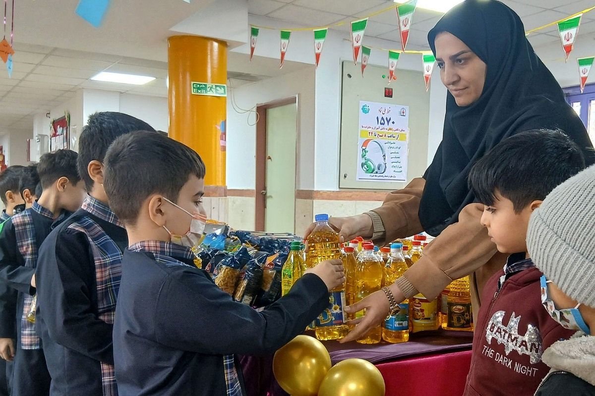 پویش یلدایی مهربانی، نماد همبستگی و همدلی در مدرسه پسرانه بنکدار  