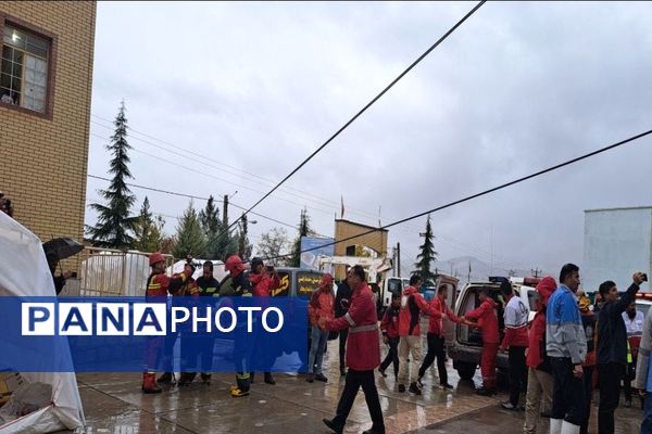 بیست‌وششمین مانور سراسری زلزله در مدرسه قائم آل محمد یاسوج