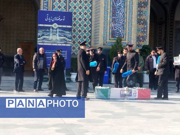 مراسم تشییع پیکر پاک شهید علی‌اصغر آدینه، صحنه‌ای از شکوه ایمان و وفاداری