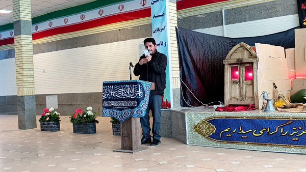 آیین سوگواری ایام فاطمیه در دبیرستان حضرت زینب(س) اسدآباد