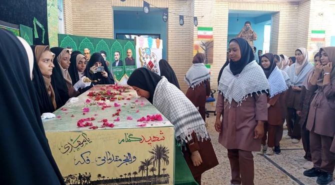 عطر حضور شهید گمنام در مدارس شهرستان بندر لنگه