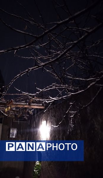 گذری بر دقایق اول بارش برف پاییزی در نیشابور 