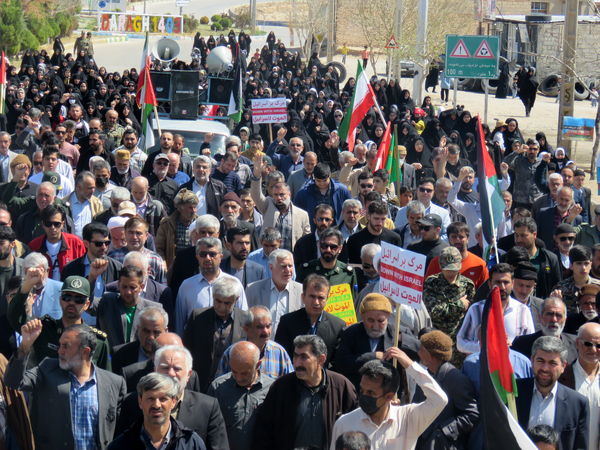 حضور پرشور مردم شهر درق در راهپیمایی روز جهانی قدس