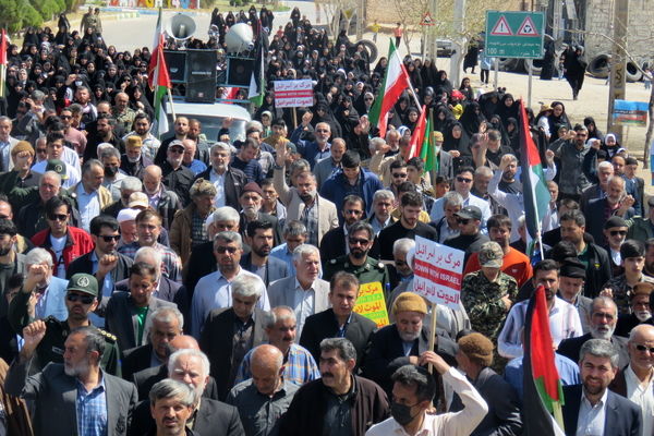 حضور پرشور مردم شهر درق در راهپیمایی روز جهانی قدس