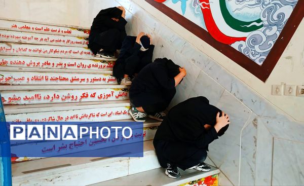 هنرستان جنت فارسان میزبان مانور زلزله