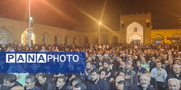 مراسم وداع با شهید امنیت هادی میرآبادی در مسجد جامع شهرستان نیشابور 