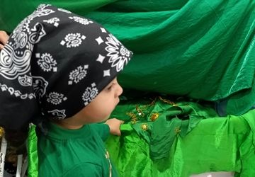 تجدید بیعت مادران و نوزادان مینابی با حضرت علی اصغر (ع) امام حسین علیه السلام 