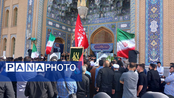 خاکسپاری شهید «اسماعیل شاکری» در مسجد جمکران